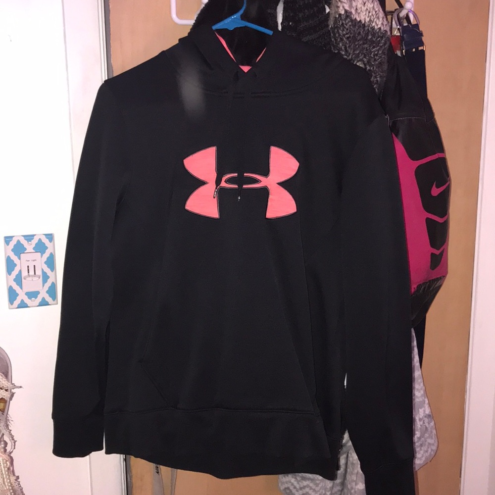 Under Armor Pink & Black Loose Fit Women’s Hoodie